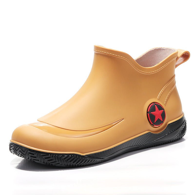 Stylish short - top men's rain boots, low - cut, non - slip and waterproof. - product type - NovaVisio