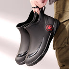Stylish short - top men's rain boots, low - cut, non - slip and waterproof. - product type - NovaVisio