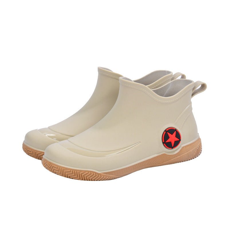 Stylish short - top men's rain boots, low - cut, non - slip and waterproof. - product type - NovaVisio
