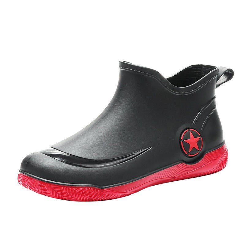 Stylish short - top men's rain boots, low - cut, non - slip and waterproof. - product type - NovaVisio