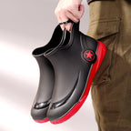 Stylish short - top men's rain boots, low - cut, non - slip and waterproof. - product type - NovaVisio