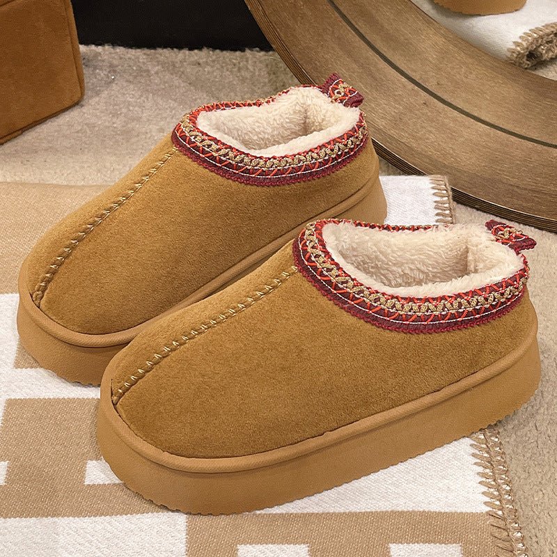 Suede Cotton Slippers Women Autumn Winter - product type - NovaVisio