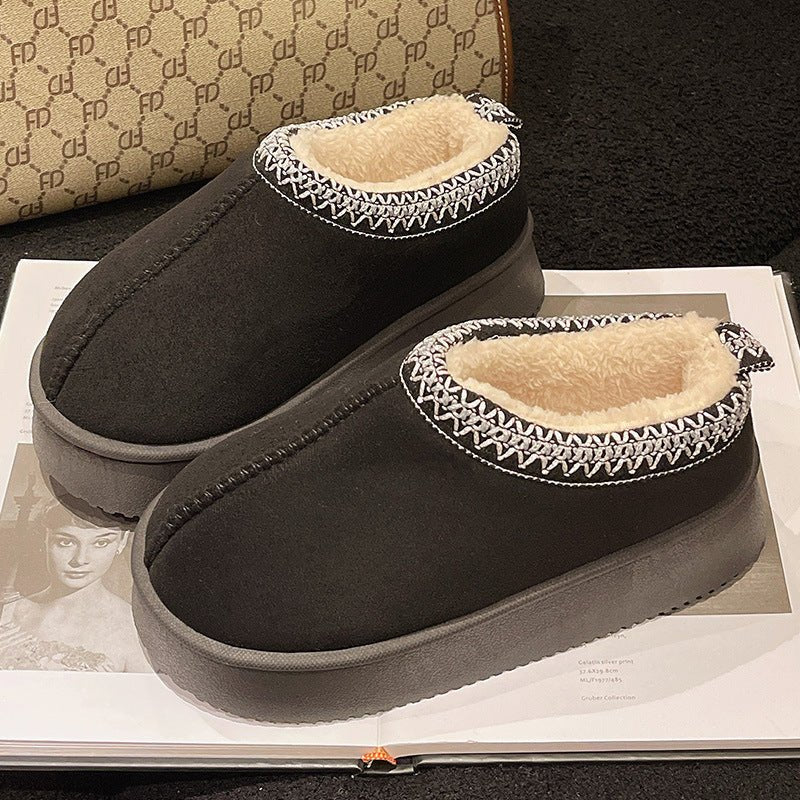 Suede Cotton Slippers Women Autumn Winter - product type - NovaVisio