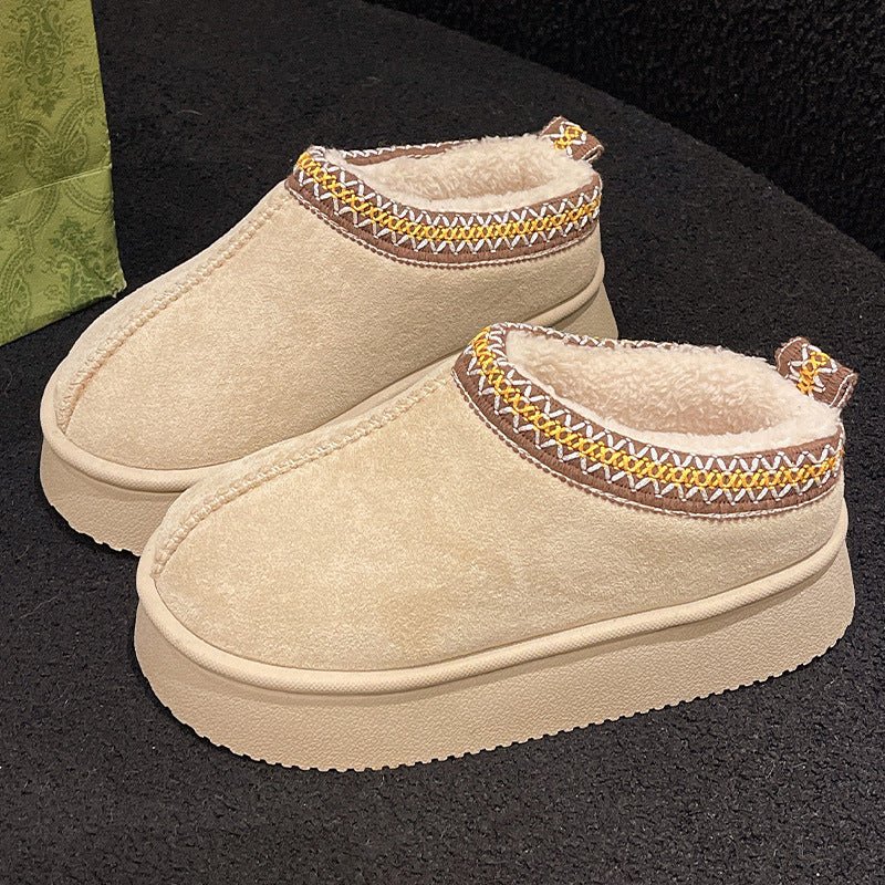 Suede Cotton Slippers Women Autumn Winter - product type - NovaVisio
