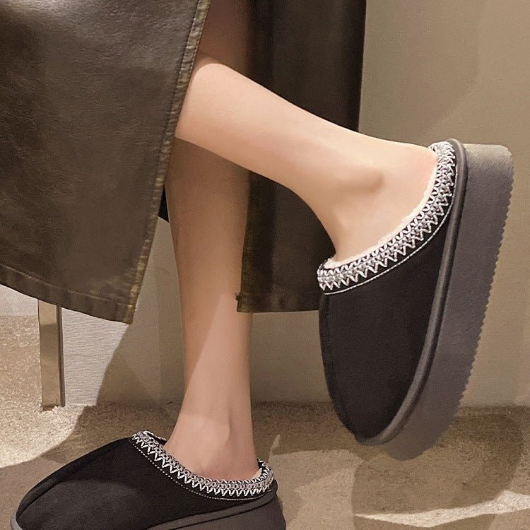 Suede Cotton Slippers Women Autumn Winter - product type - NovaVisio