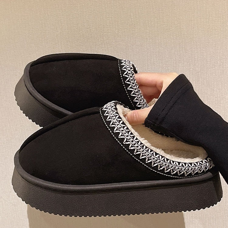 Suede Cotton Slippers Women Autumn Winter - product type - NovaVisio