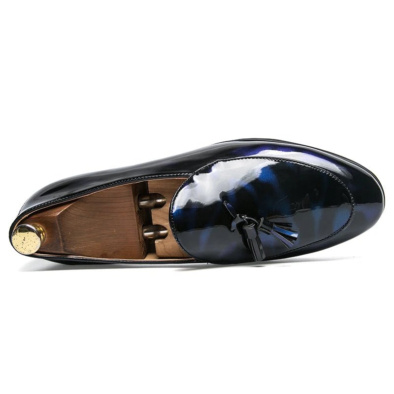 Tassel Leather Oxfords Shoes Men Loafers Casual Slip on Men Dress Shoes Italian Graceful Wedding Party Shoes Men Moccasins Black - product type - NovaVisio