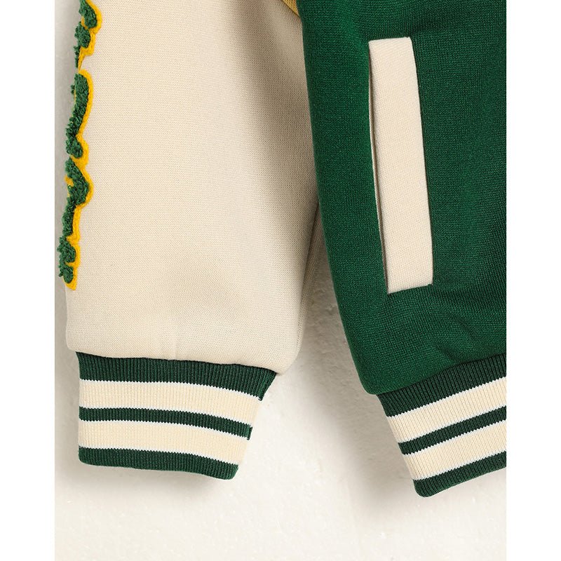 Toddler Baseball Jacket - Embroidered Letter Print Varsity Coat, Unisex - product type - NovaVisio