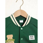 Toddler Baseball Jacket - Embroidered Letter Print Varsity Coat, Unisex - product type - NovaVisio