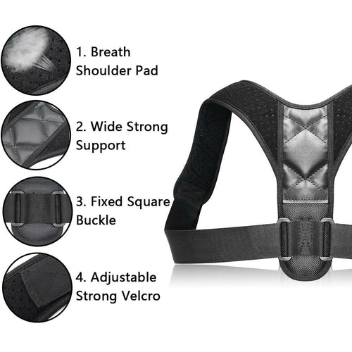 Unisex Adjustable Back Posture Corrector - product type - NovaVisio