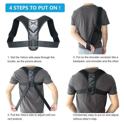 Unisex Adjustable Back Posture Corrector - product type - NovaVisio