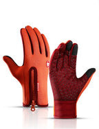 Waterproof Winter Gloves - Touchscreen Fleece - Lined Motorcycle & Sports Gloves - product type - NovaVisio