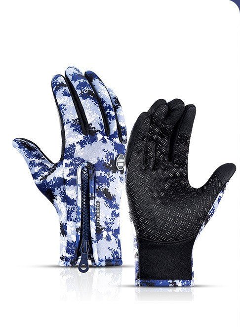 Waterproof Winter Gloves - Touchscreen Fleece - Lined Motorcycle & Sports Gloves - product type - NovaVisio
