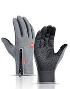 Waterproof Winter Gloves - Touchscreen Fleece - Lined Motorcycle & Sports Gloves - product type - NovaVisio