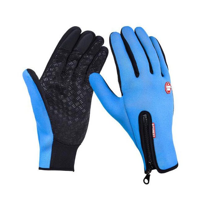 Waterproof Winter Gloves - Touchscreen Fleece - Lined Motorcycle & Sports Gloves - product type - NovaVisio