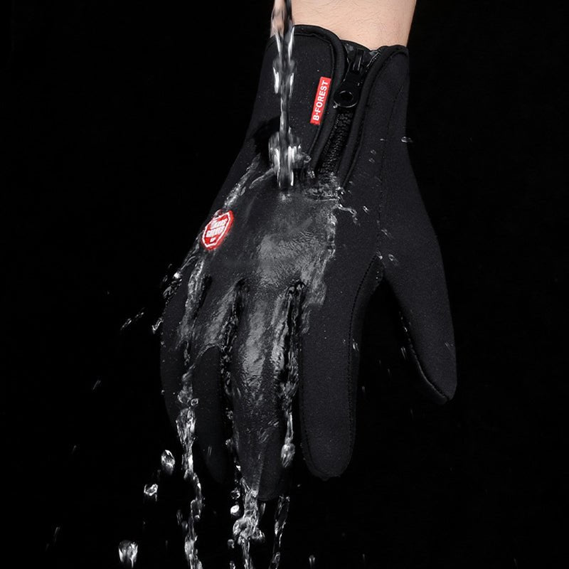 Waterproof Winter Gloves - Touchscreen Fleece - Lined Motorcycle & Sports Gloves - product type - NovaVisio