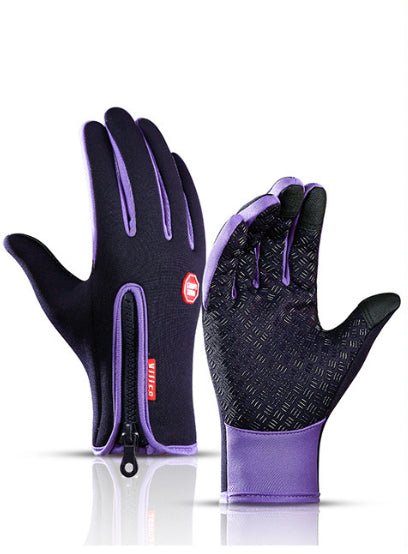 Waterproof Winter Gloves - Touchscreen Fleece - Lined Motorcycle & Sports Gloves - product type - NovaVisio