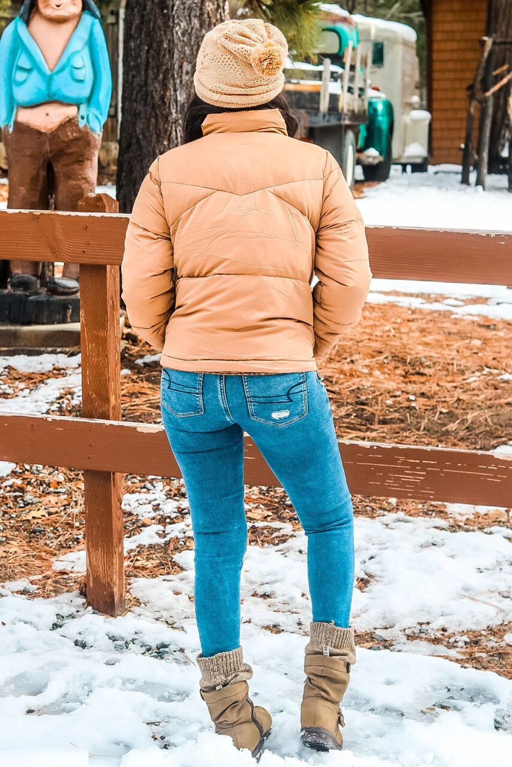 Winter Wish Puffer Jacket Brown - product type - NovaVisio