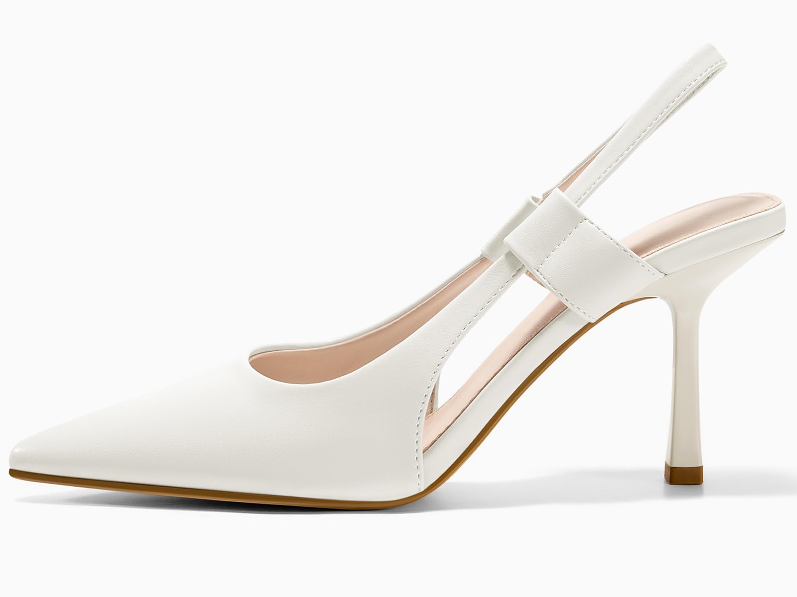 Women's Slingback Kitten Heels - Pointed Toe Dress Pumps for Party & Office - product type - NovaVisio