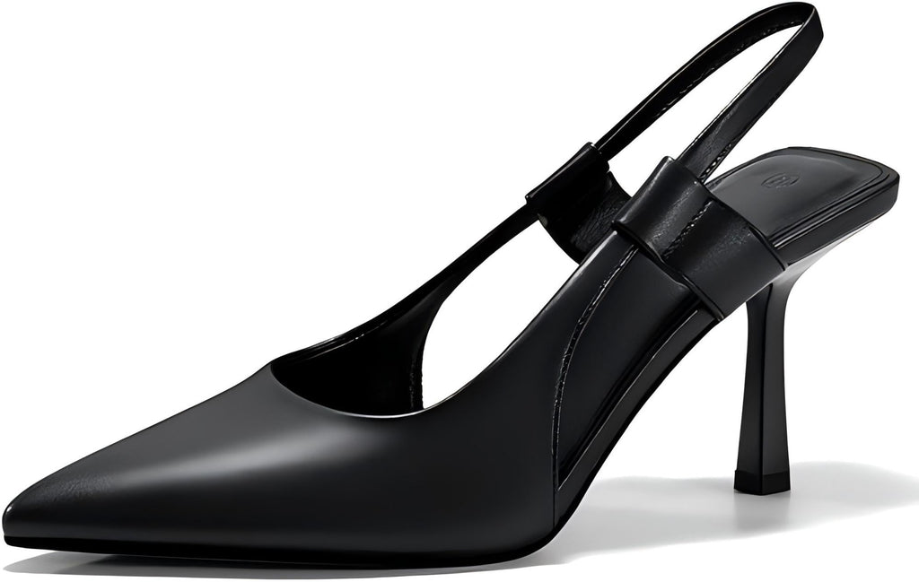Women's Slingback Kitten Heels - Pointed Toe Dress Pumps for Party & Office - product type - NovaVisio