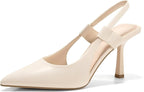 Women's Slingback Kitten Heels - Pointed Toe Dress Pumps for Party & Office - product type - NovaVisio