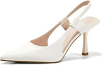Women's Slingback Kitten Heels - Pointed Toe Dress Pumps for Party & Office - product type - NovaVisio