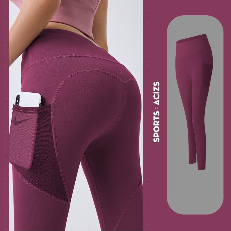 Yoga Pants Women With Pocket Leggings Sport Girl Gym Leggings Women Tummy Control Jogging Tights Female Fitness Pants - product type - NovaVisio