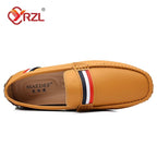 YRZL Loafers Men Shoes Slip on Moccasins Mens Breathable Black Brown Casual Shoes Luxury Brand Loafers Driving Shoes for Men - product type - NovaVisio