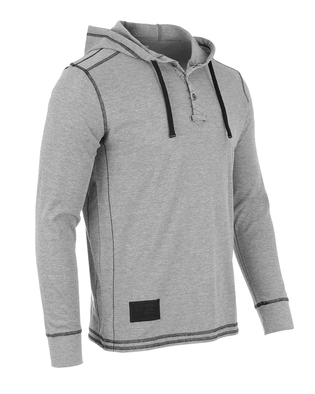 ZIMEGO Men's Thermal Long Sleeve Lightweight Fashion Hooded Henley - product type - NovaVisio
