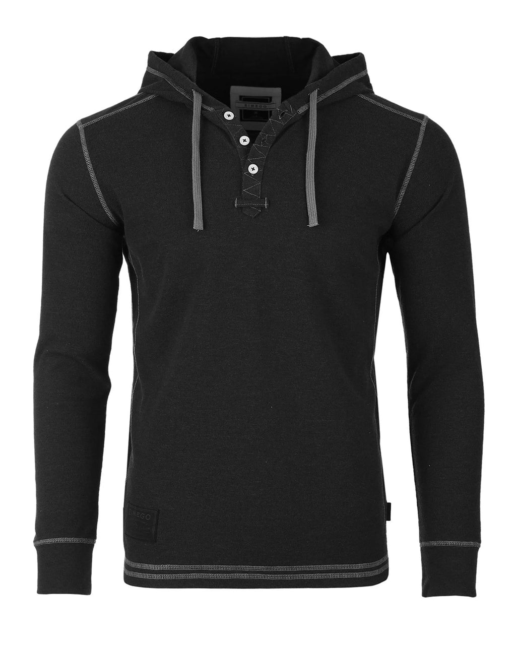 ZIMEGO Men's Thermal Long Sleeve Lightweight Fashion Hooded Henley - product type - NovaVisio