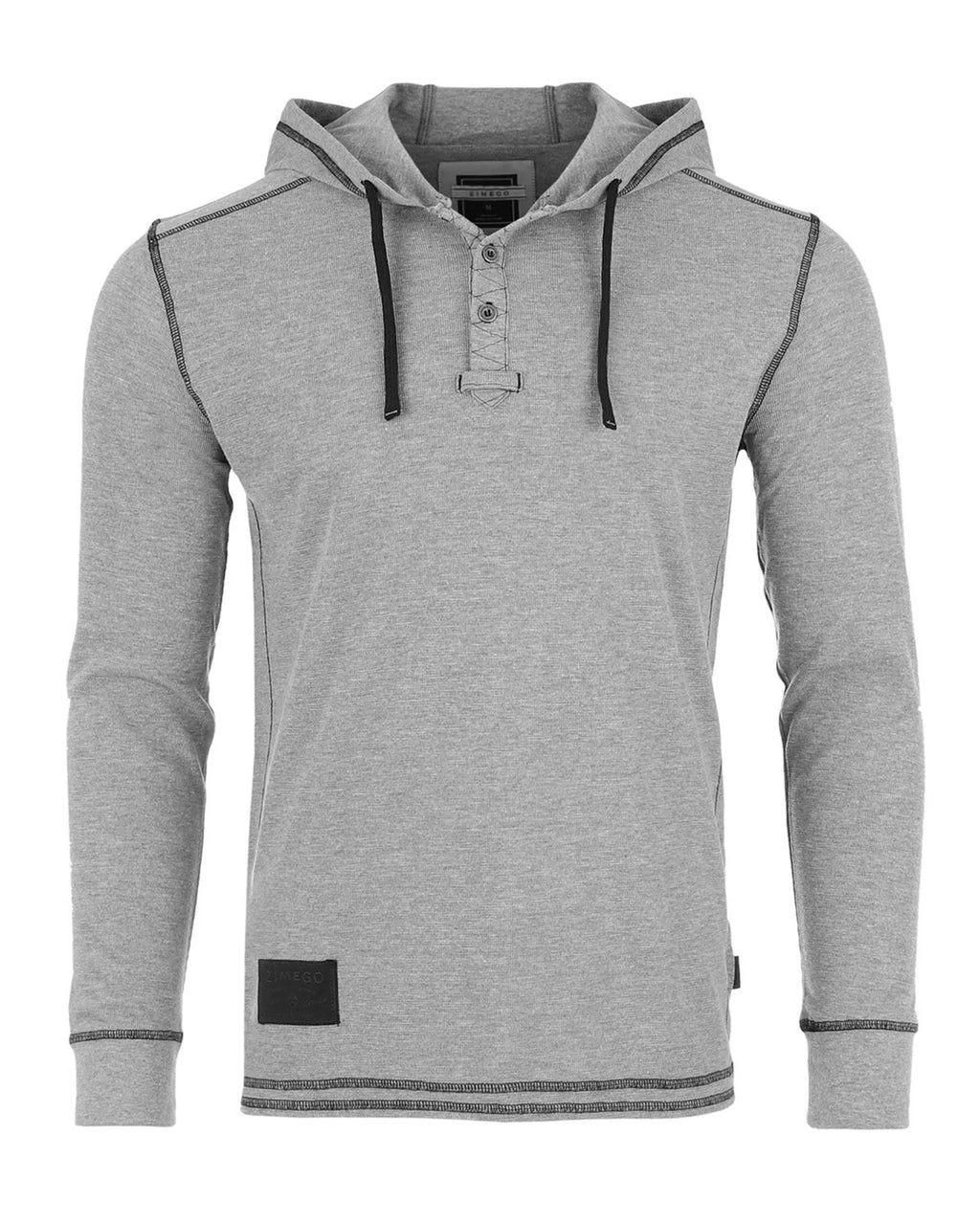 ZIMEGO Men's Thermal Long Sleeve Lightweight Fashion Hooded Henley - product type - NovaVisio
