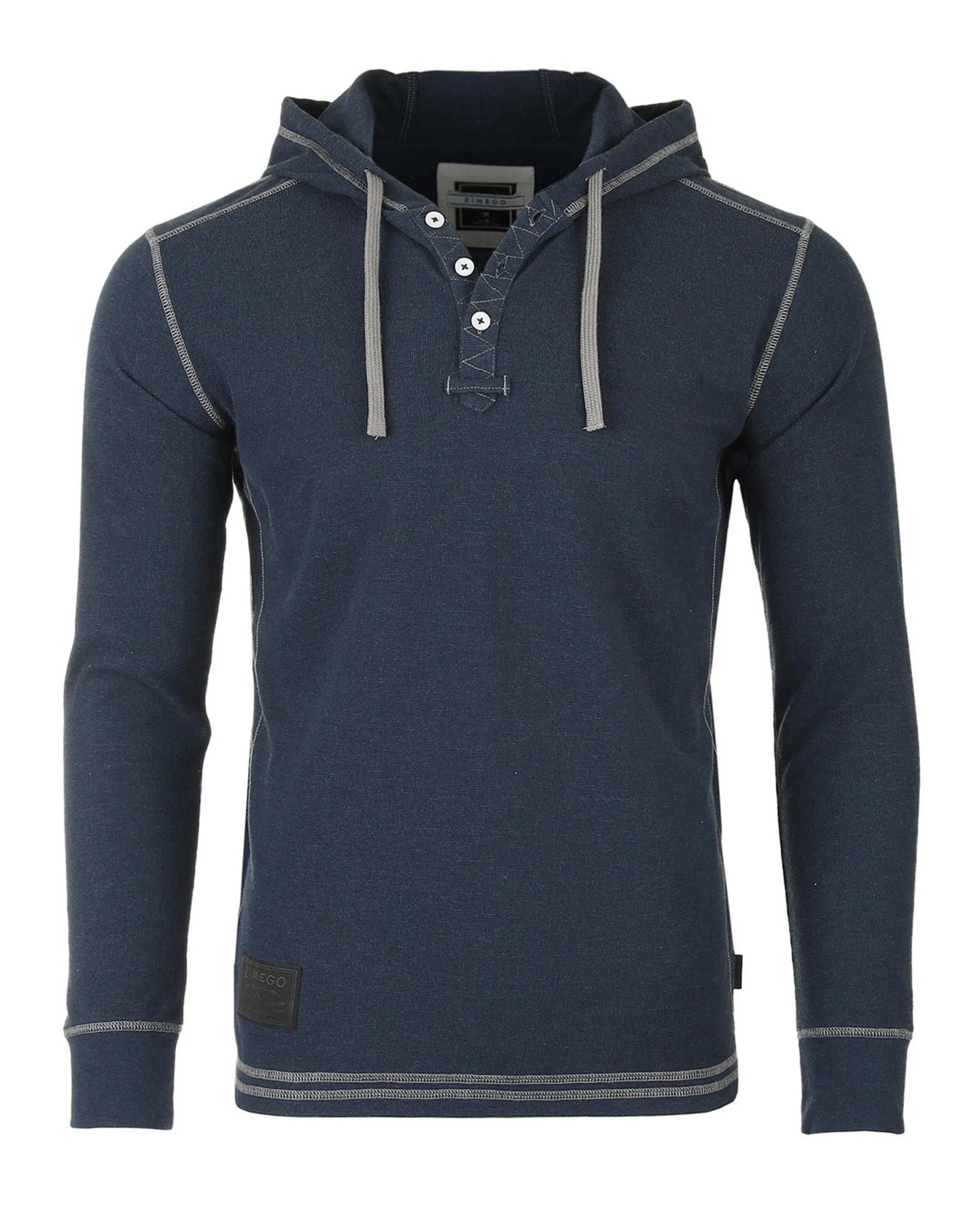 ZIMEGO Men's Thermal Long Sleeve Lightweight Fashion Hooded Henley - product type - NovaVisio