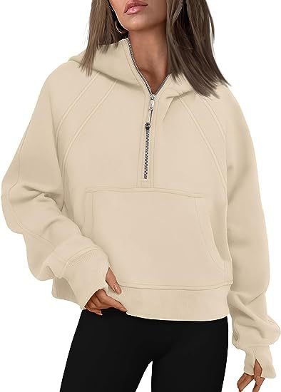 Zipper Hoodies Sweatshirts With Pocket Loose Sport Tops Long Sleeve Pullover Sweaters Winter Fall Outfits Women Clothing - product type - NovaVisio