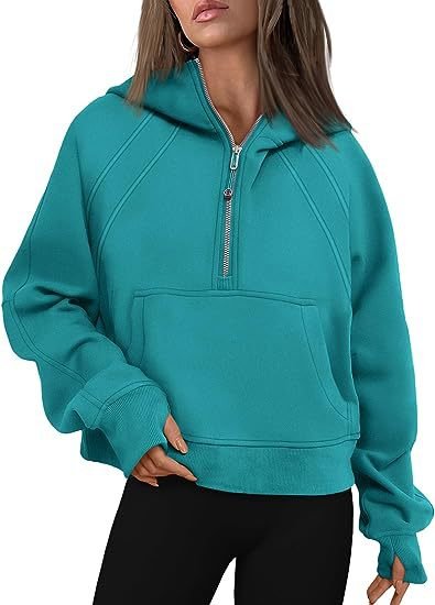 Zipper Hoodies Sweatshirts With Pocket Loose Sport Tops Long Sleeve Pullover Sweaters Winter Fall Outfits Women Clothing - product type - NovaVisio