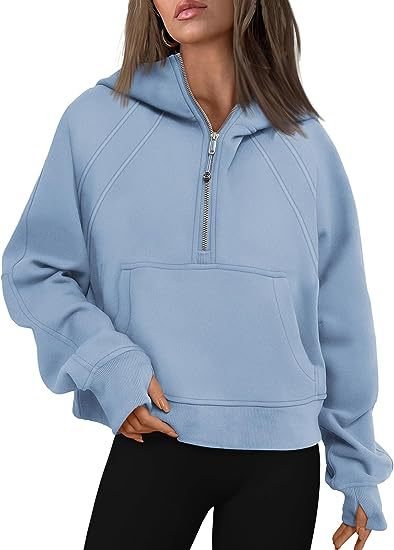 Zipper Hoodies Sweatshirts With Pocket Loose Sport Tops Long Sleeve Pullover Sweaters Winter Fall Outfits Women Clothing - product type - NovaVisio