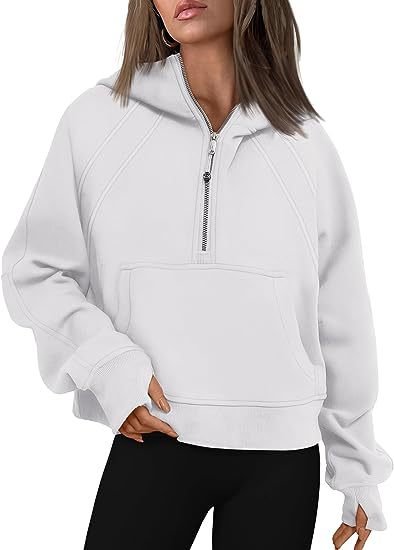 Zipper Hoodies Sweatshirts With Pocket Loose Sport Tops Long Sleeve Pullover Sweaters Winter Fall Outfits Women Clothing - product type - NovaVisio