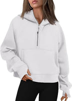 Zipper Hoodies Sweatshirts With Pocket Loose Sport Tops Long Sleeve Pullover Sweaters Winter Fall Outfits Women Clothing - product type - NovaVisio