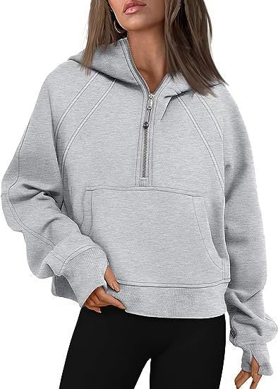 Zipper Hoodies Sweatshirts With Pocket Loose Sport Tops Long Sleeve Pullover Sweaters Winter Fall Outfits Women Clothing - product type - NovaVisio