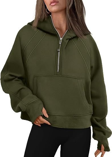 Zipper Hoodies Sweatshirts With Pocket Loose Sport Tops Long Sleeve Pullover Sweaters Winter Fall Outfits Women Clothing - product type - NovaVisio